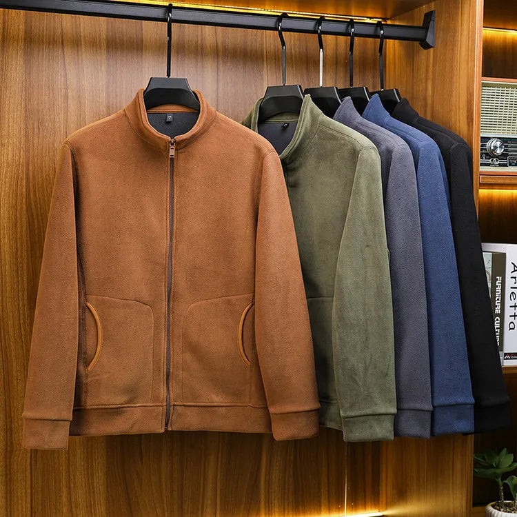 Men's Winter Premium Fleece Jacket - Soft & Warm Top-Ranked Male Essential Casual Top