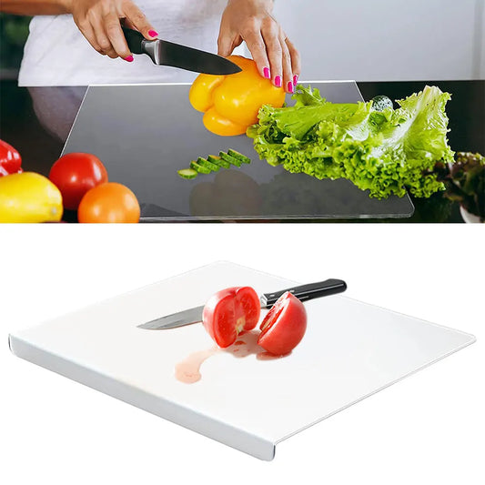 Snijplank van acryl met aanrechtrand, transparant hakblok voor aanrechtblad, antislip aanrechtbladbeschermer, essentiële producten voor thuis