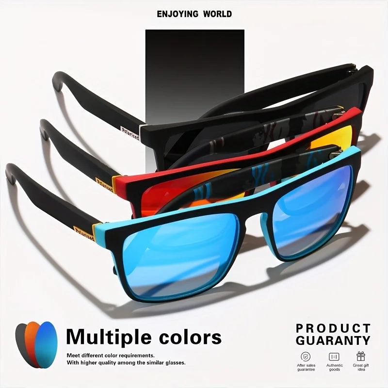 Vintage Square Polarized Sunglasses – UV400 Designer Driving & Fishing Sunglasses for Men & Women
