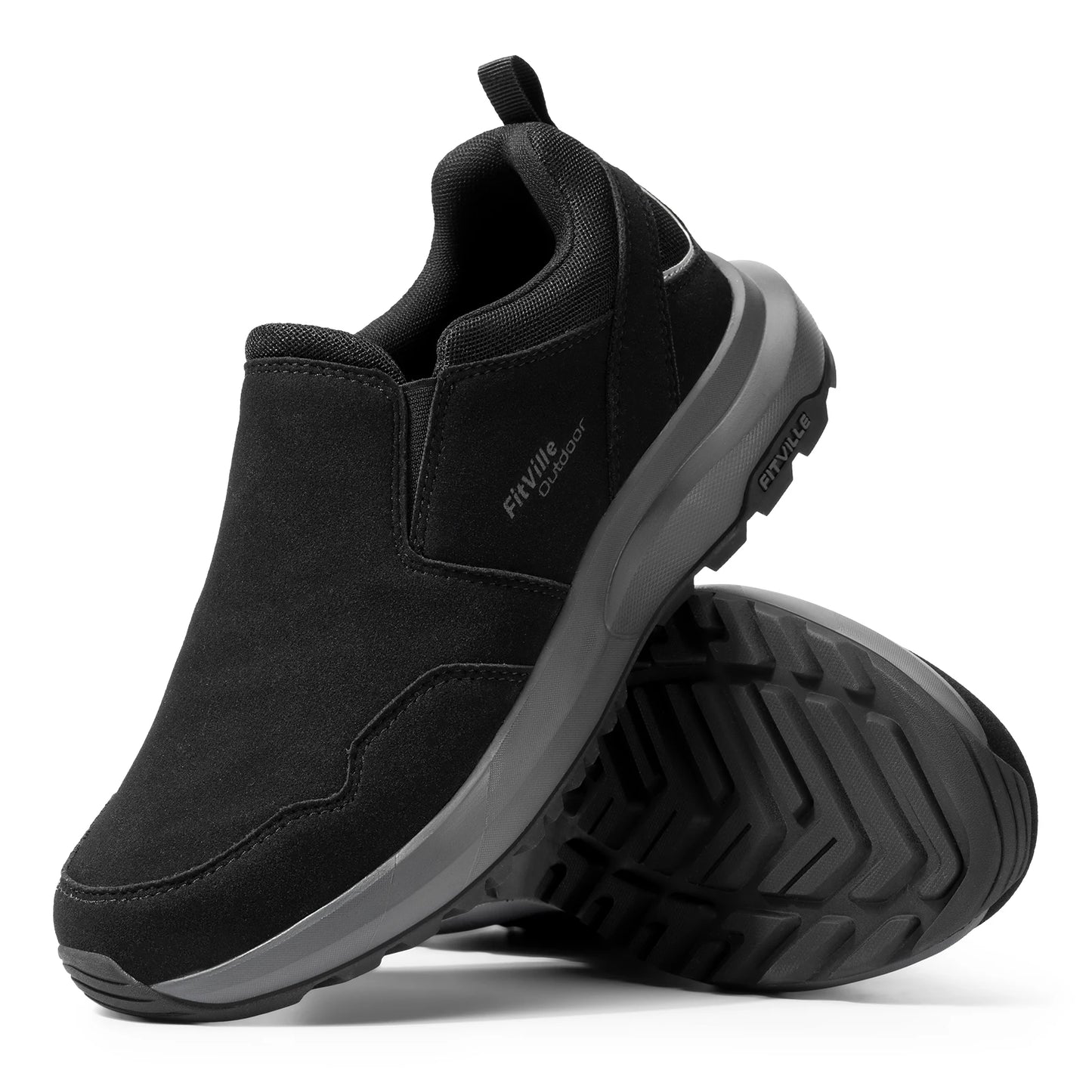 Men's Shoes Wide Hiking Comfortable Slip on Loafers Go Walking and Trekking Trails  Sneakers With Arch Support