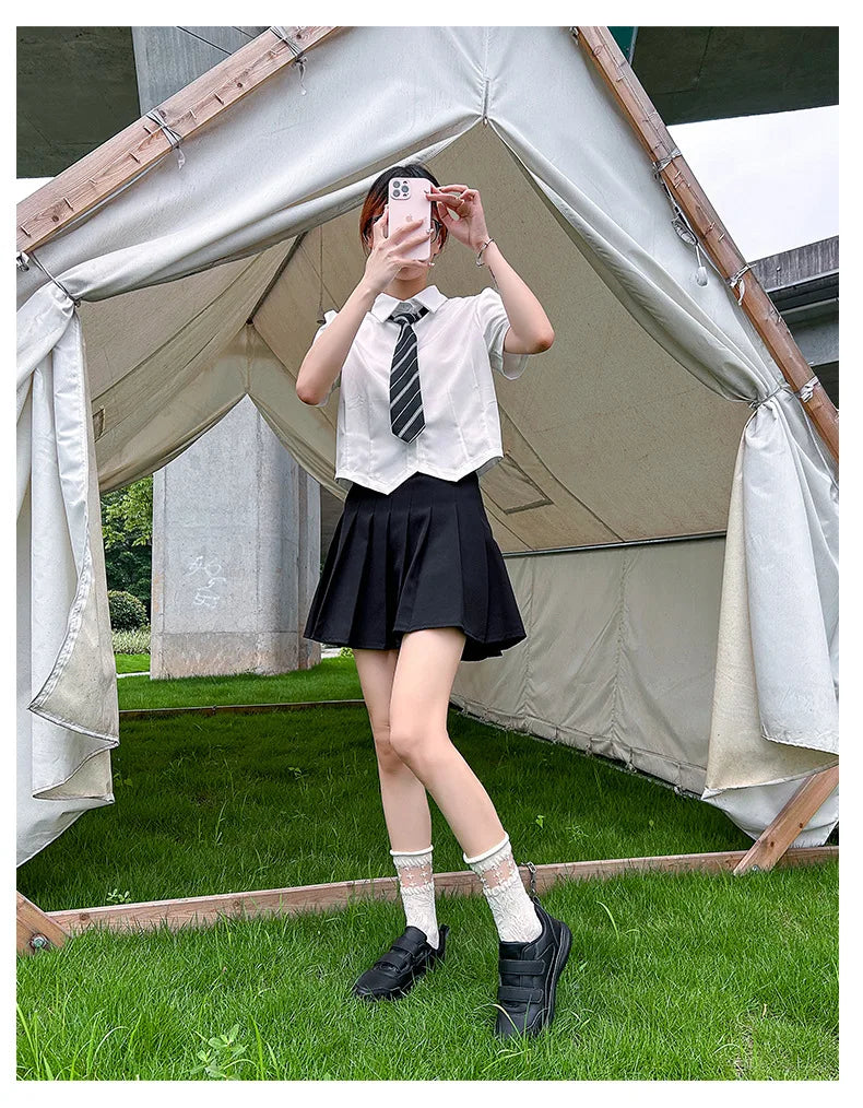 Studentensneakers Unisex Witte Schoenen Magic Buckles Lichtgewicht Koppelsschoenen voor Sport School Dans Hardlopen