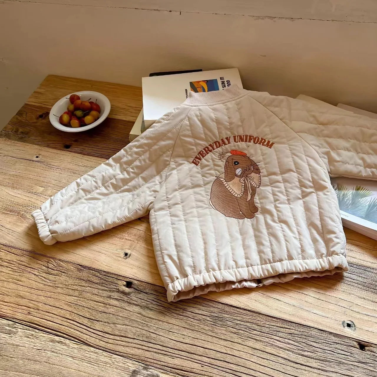 2025 Winter New Baby Thick Warm Coat Children Cotton Padded Jacket Infant Girl Cartoon Baseball Uniform Kids Boys Quilted Jacket 1-3Y