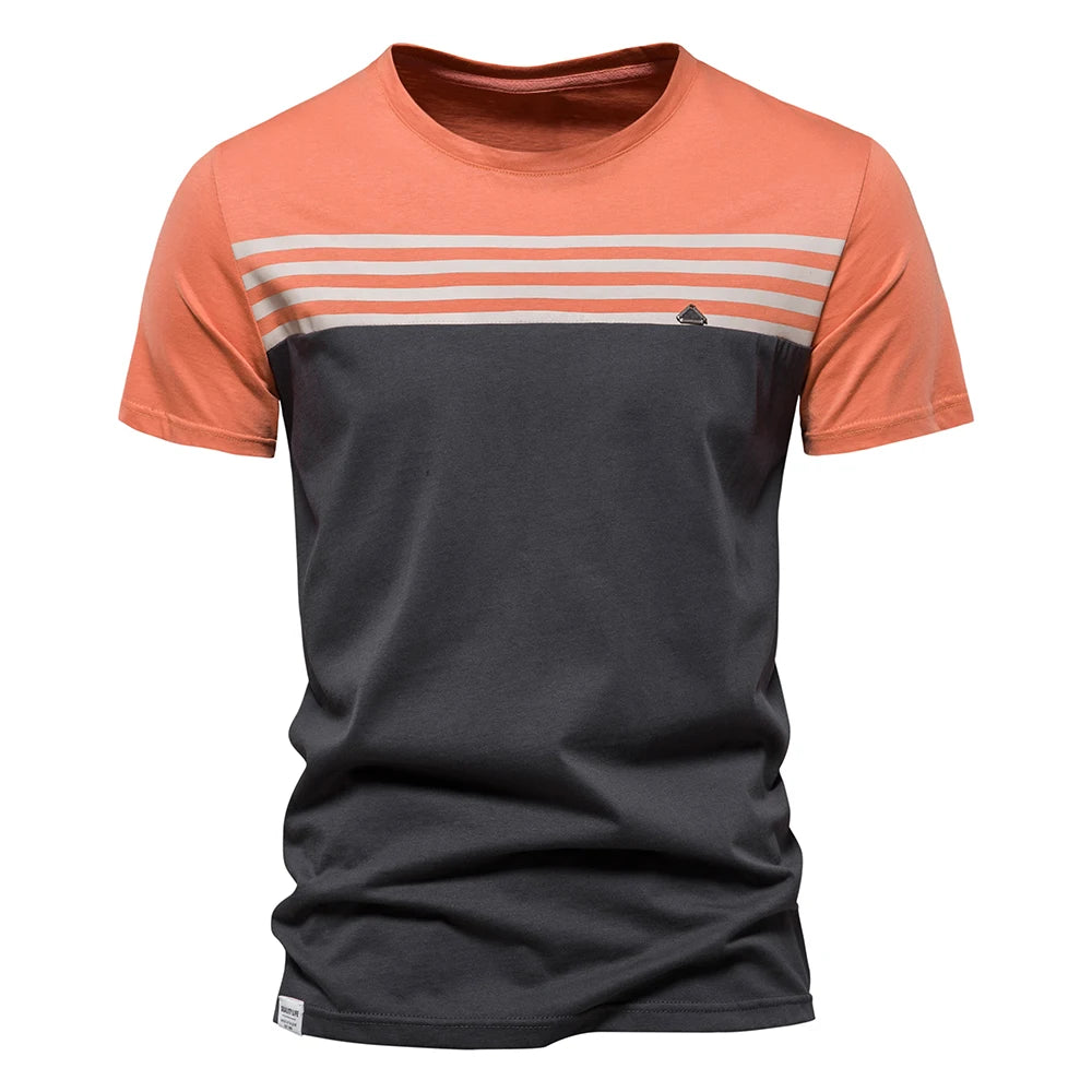 Fashion Designer Cotton T Shirt Men Short Sleeve Casual Sport Summer Tops Tee Shirts Brand Quality Men Clothing