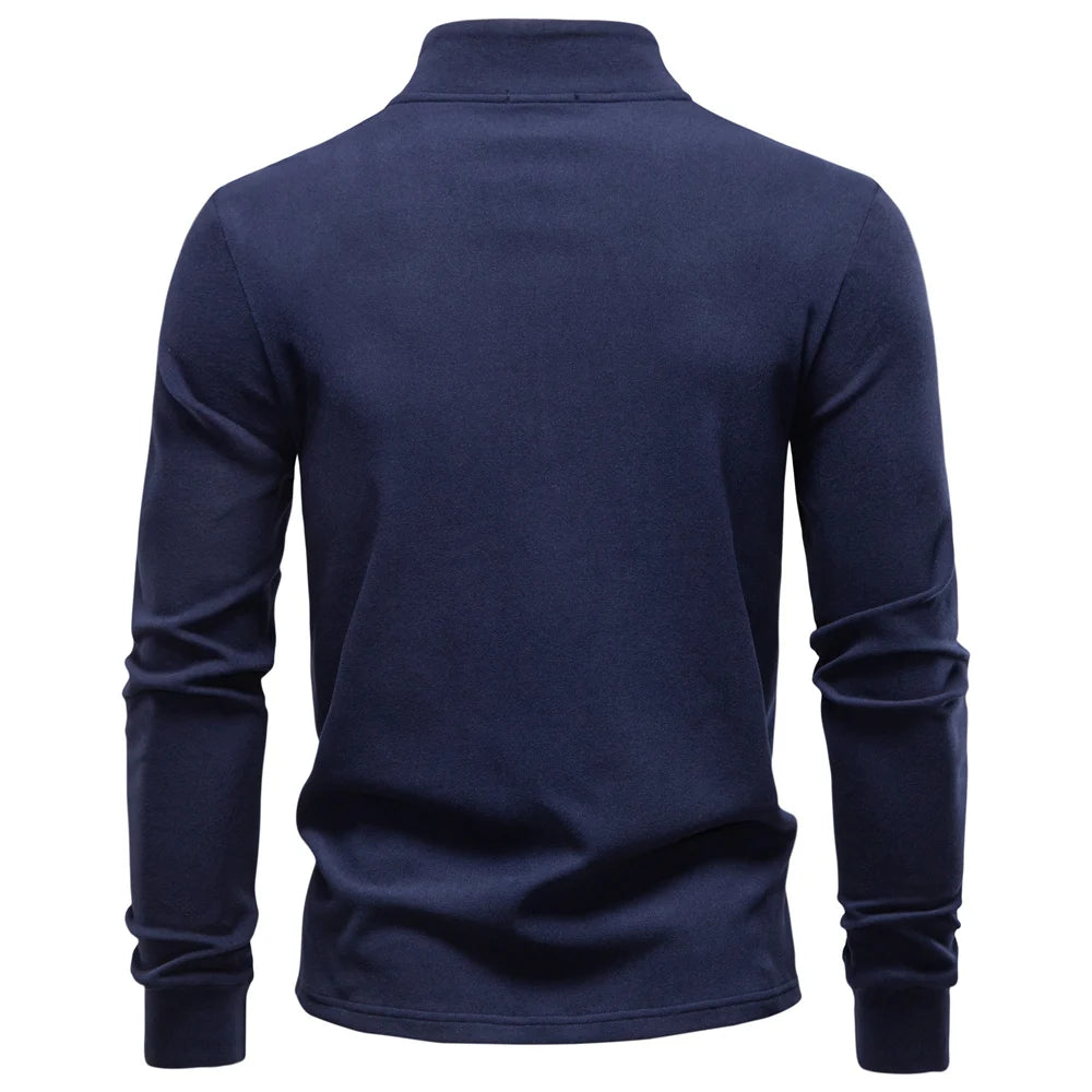 Men's Solid Colour Zipper Soft Shell Long Sleeve Sweatshirt Breathable Warm Pullover Casual Streetwear Jacket‌ For Men