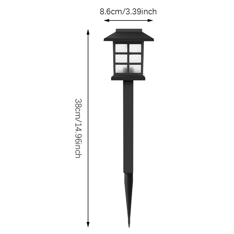 2 Pack Solar Pathway Light Outdoor Solar Lamp Waterproof Landscape Lighting for Garden Yard Patio Walkway Driveway Camping Decor