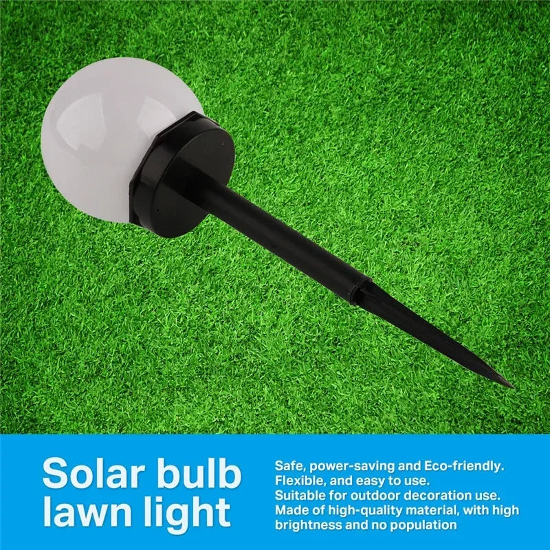 1/3/9PC Solar Powered LED Bulb Lamp Energy Light Waterproof Outdoor Garden Light Street Solar Panel Ball Lights Lawn Yard Lamp
