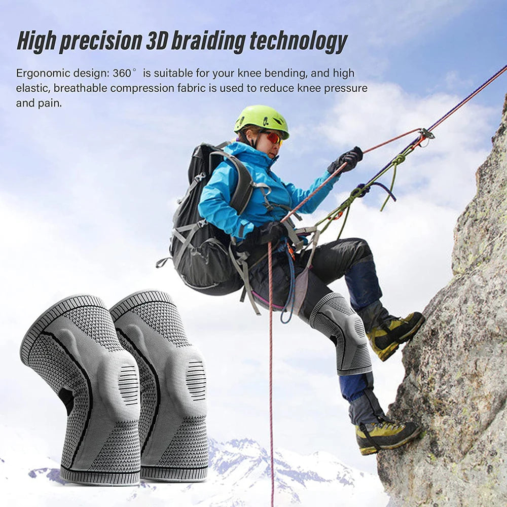 1 PCS Professional Sport Knee Brace With Protector Support Pads - For Arthritis,, Meniscus Tear, And Joint Pain Relief During Running & Riding