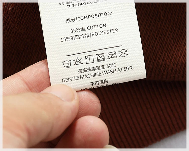 Autumn New American Retro Long Sleeve O-neck Letter Printed Sweatshirts Men's Fashion Washed Old Terry Pullover Casual Sportwear