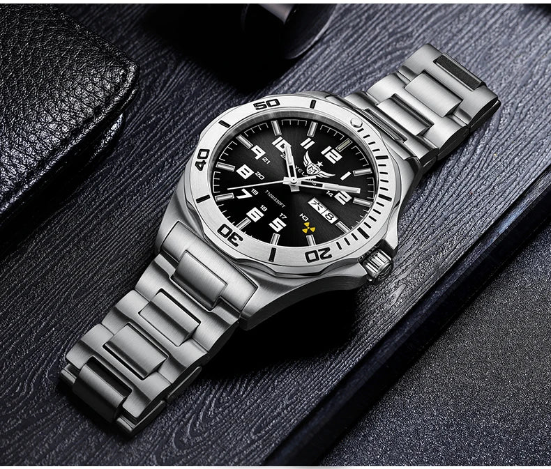 YELANG Watch Men's 44MM Mechanical Wristwatches Luxury Sapphire Glass AR Coated Automatic Watches 10BAR Waterproof Watch For Men