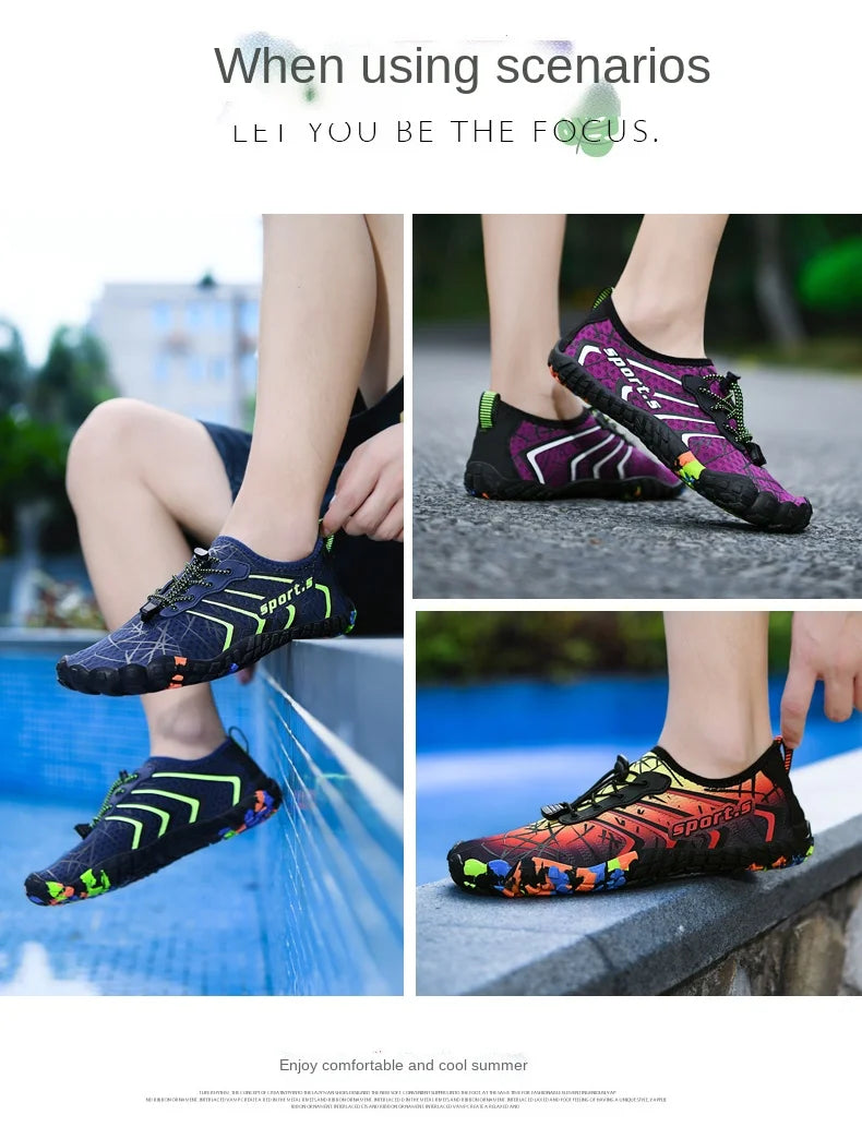 Unisex Quick-Dry Water Shoes – Lightweight Aqua Sneakers for Beach, Swimming, Surfing & Water Sports