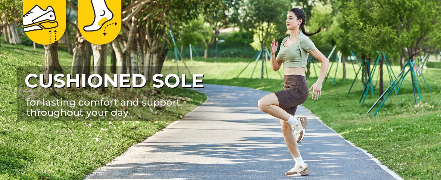 Women's Widened And Breathable Walking & Running Shoes - Lightweight Sports Shoes For Plantar Fasciitis