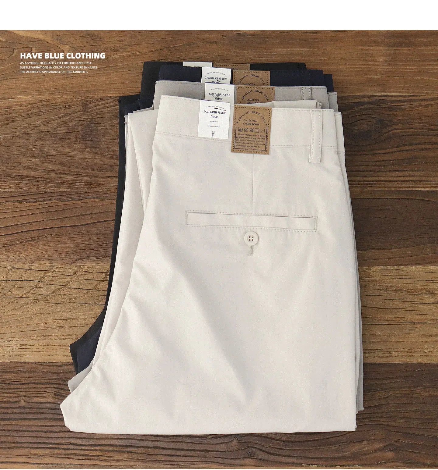 2025 Zomer Nieuwe Amerikaanse Retro Dunne Sneldrogende Chino Broek Voor Heren Eenvoudige Koele Casual Zakelijke Rechte Broek