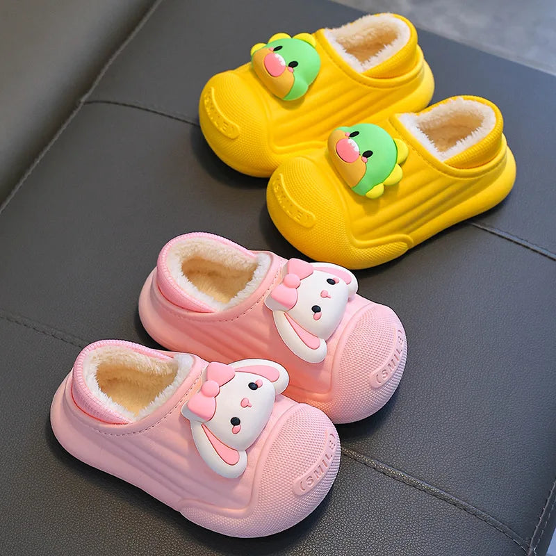 Children’s Baby Cotton Shoes Winter Warm Cartoon Sheep Non-Slip Shoes Kids Soft Sole Girls' Indoor Slippers