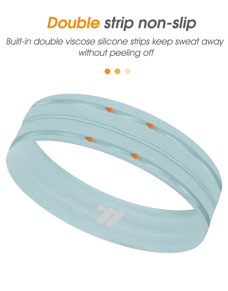 Sport Sweatband Moisture-Wicking Breathable Elastic Headband Fitness Gym Running Basketball Cycling Headscarf