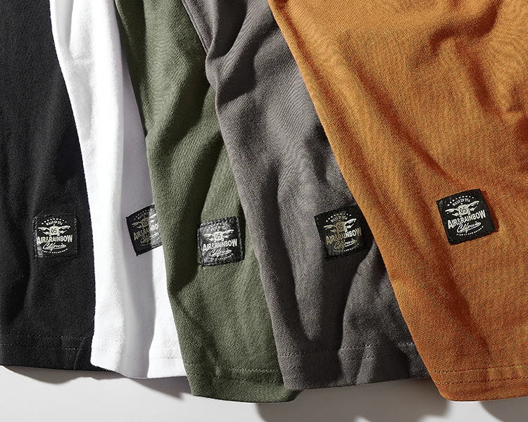 2023 Summer New American Retro Sleeveless O-neck Solid T-shirt Men's Fashion 100% Cotton Washed Old Casual Sports Vest Tops