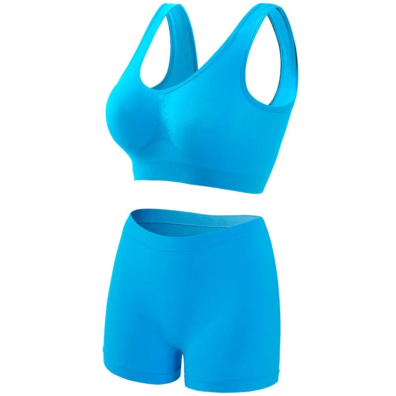 Underwear Women's Small Chest Gathered Without Steel Ring Sports Bra, Large Size Anti Glare Comfortable Beautiful Back Yoga Vest