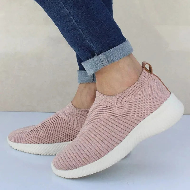 Fashion Women Sneakers Trainers Shoes Woman Comfortable Sneaker Women Slip On Sock Shoes Flat Women's Sneakers Zapatos De Mujer