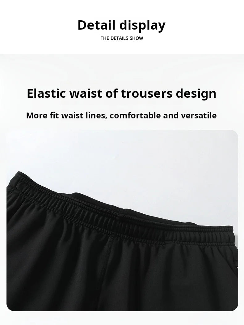 Football Training Leggings Men's High Elastic Slim Tights Thin Outdoor Fitness Running Pants