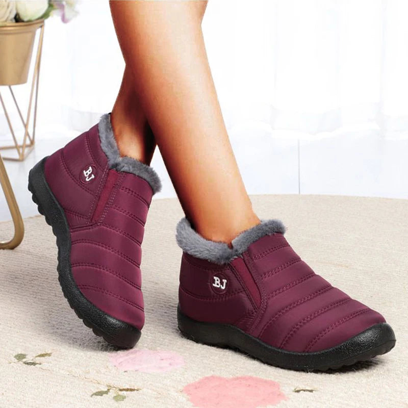 Snow Women Boots Soft Shoes Chunky Plus Size Boots Ladies Fur Ankle Boots New Couple Shoes Platform Women's Winter Botas Mujer