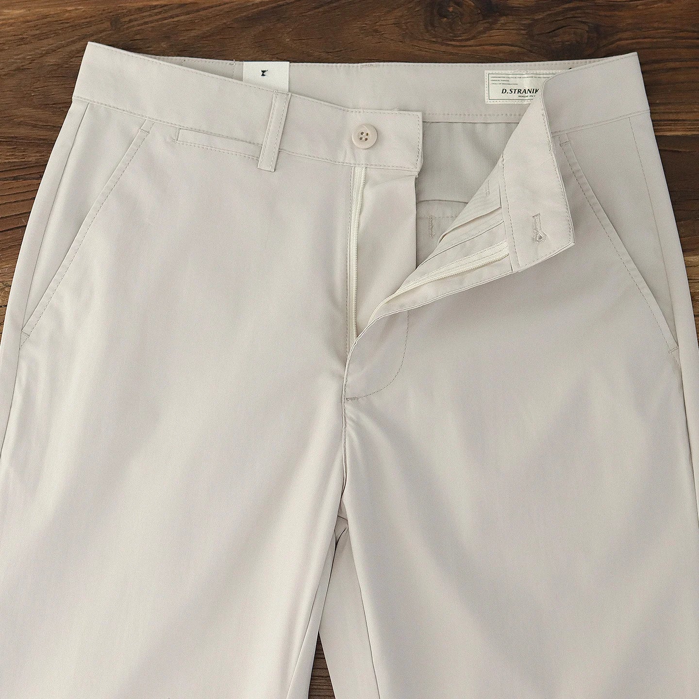 2025 Zomer Nieuwe Amerikaanse Retro Dunne Sneldrogende Chino Broek Voor Heren Eenvoudige Koele Casual Zakelijke Rechte Broek