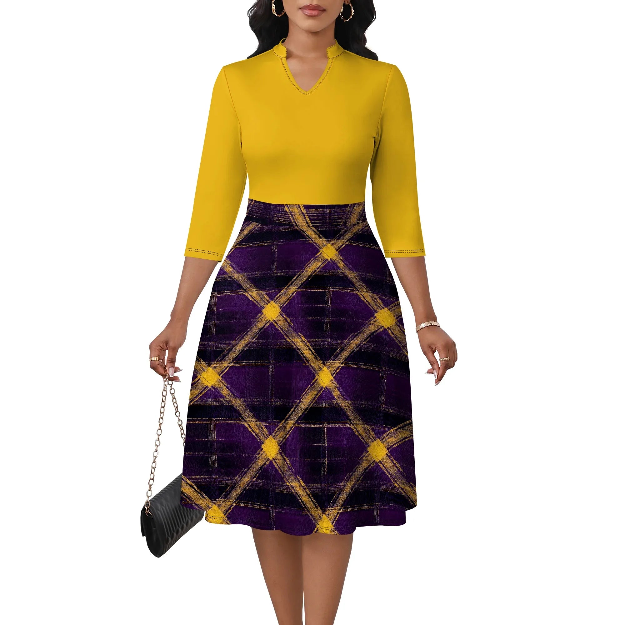 Women's Floral Off Shoulder Maxi Dress 3/4 Sleeve Multicolor Blue Slit Party Evening