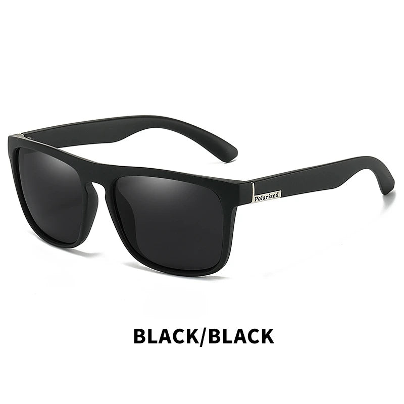 Vintage Square Polarized Sunglasses – UV400 Designer Driving & Fishing Sunglasses for Men & Women