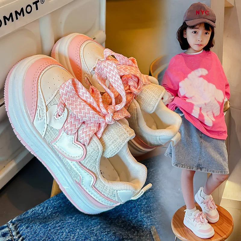 Kids Non Slip Lightweight Sneakers for Boys and Girls Breathable Outdoor Sports Shoes for School Skate and Casual Wear