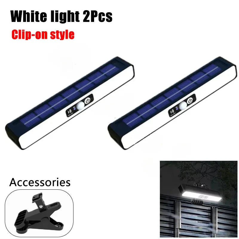 New Clip On Solar Motion Lights Outdoor Waterproof,Solar Fence Lights Outside with 36 LED Portable Solar Powered Security Light
