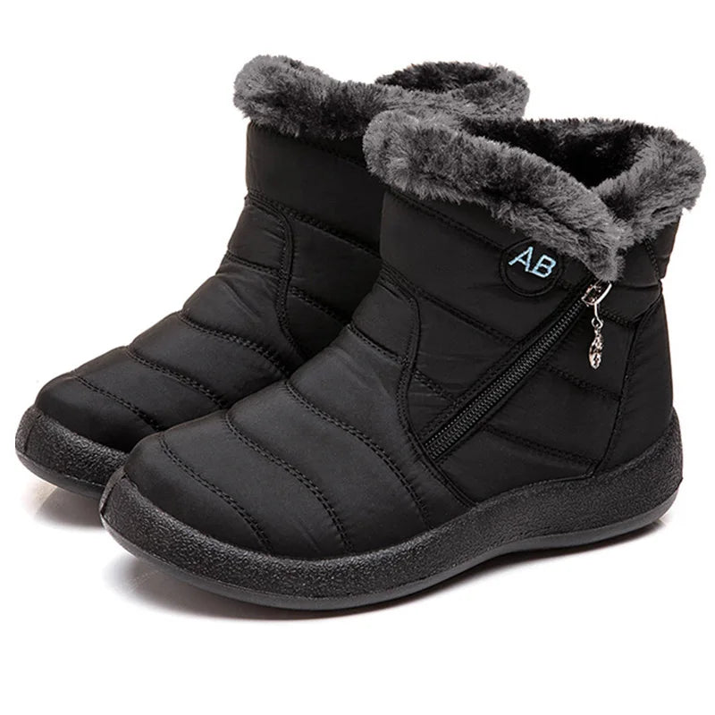 Snow Boots Women Comfortable Ladies Shoes Waterproof Shoes For Women Zipper Women Shoes Soft Keep Warm Winter Boots Botas Mujer
