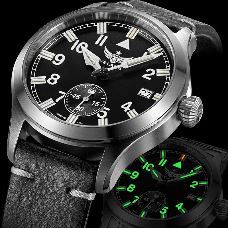 Yelang V1023 Men Watch Japanese VL58 Movement Casual Men's Quartz Watch 10ATM 100m Waterproof Luminous Sports Watch Sapphire