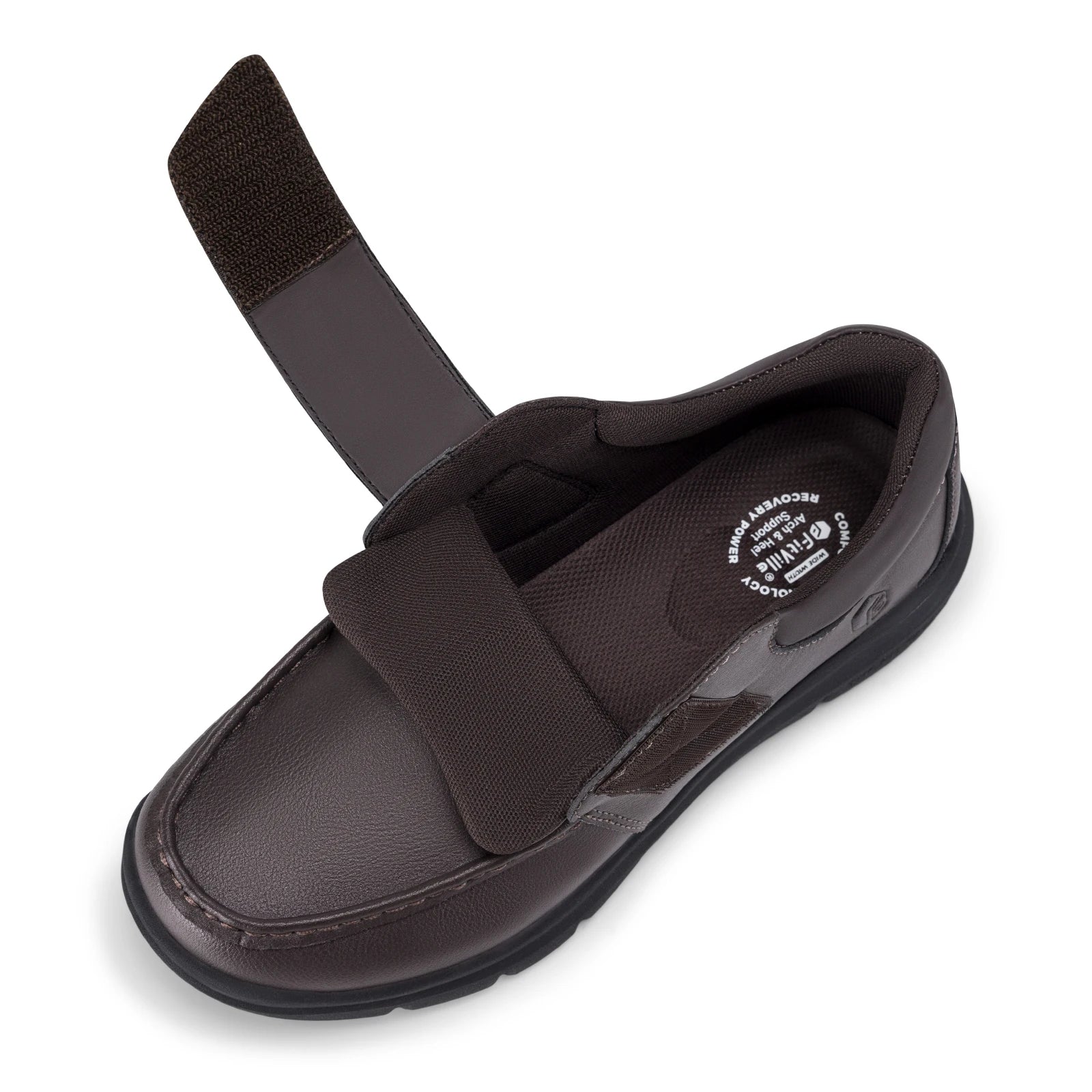 Wide Fit Men's Leather Shoes Diabetic Walking Shoes Oxford Shoes Formal Business Shoe Comfortable All Day Wear