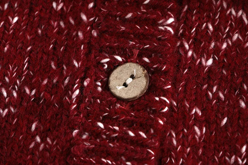 New Year Fashion Knitwear Children's Sweater Boys Loose Cardigans Coat Autumn Winter Girls Knitted Retro Outwear For Kids 0-5Y Unisex