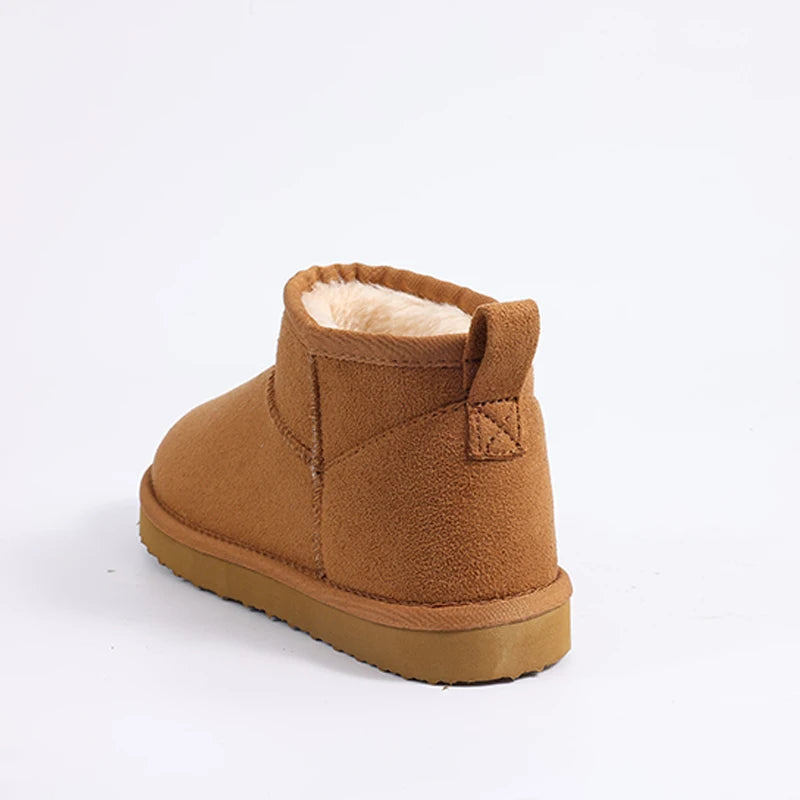 Women's Winter Snow Boots Classic Fur Plush Ankle Shoes Outdoor and indoor Use With Anti-Skid Warm Fuzzy Cotton Shoes