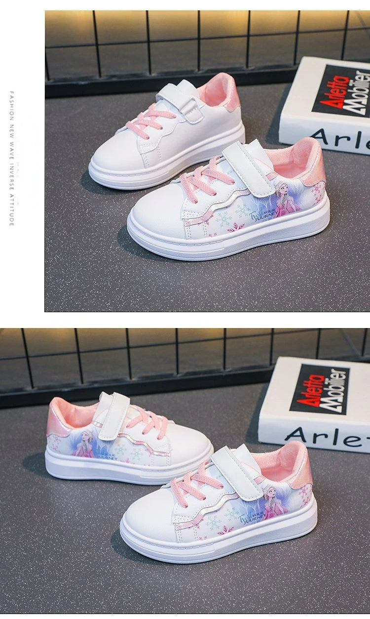 Summer Casual Children's Sports Shoes Cartoon Princess Girls' Trainers Sneakers For Kids Size 26-37