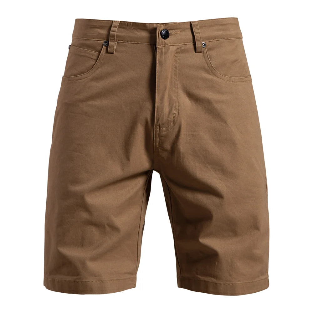 Men's 100% Cotton Summer Shorts Casual 11-Tone Multi-Pocket Lightweight Street Shorts