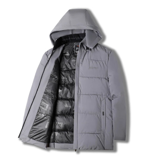 Men's High-Quality Hooded Thickened Warm Cotton Coat, Suitable for Daily Commuting, Elegant Business and Casual Wear Size L-5XL