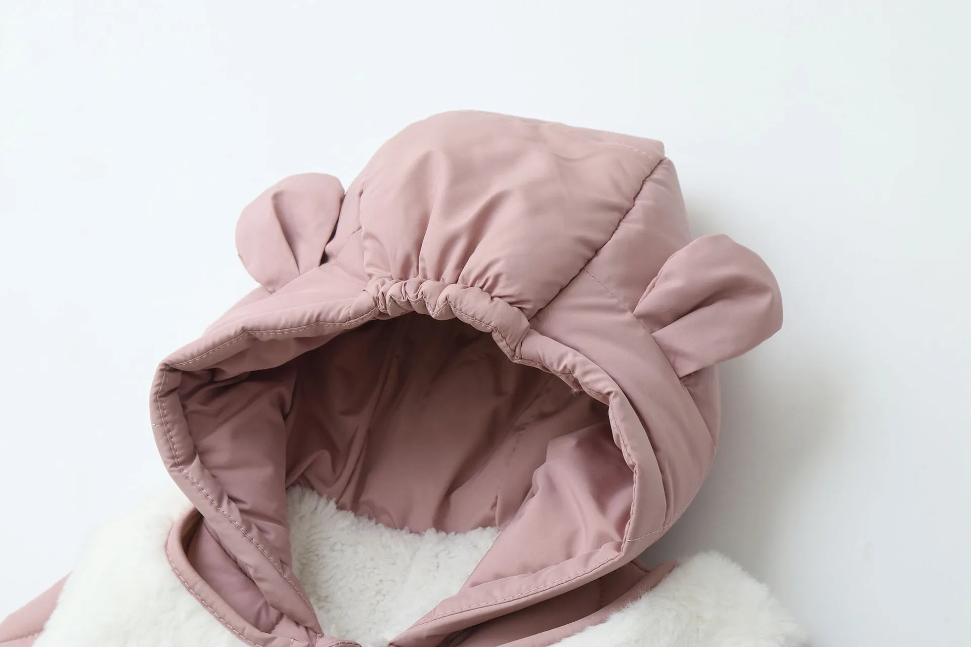 Baby's 2Pcs Winter Warm Clothes Thicken Fleece Rompers Jumpsuits Fur Lining Footie and Vest Snowsuit For Toddlers 0-2Y