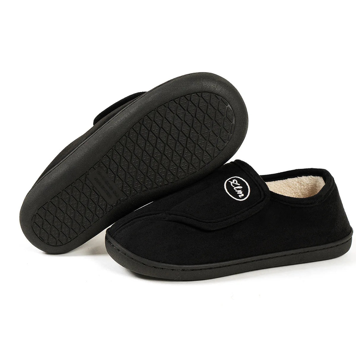 Unisex Winter Warm Cotton Slippers Outdoor Anti-Slip Faux Fur Cotton Shoes For Indoor Soft Cosy Plush Flat House Shoes For Men & Women