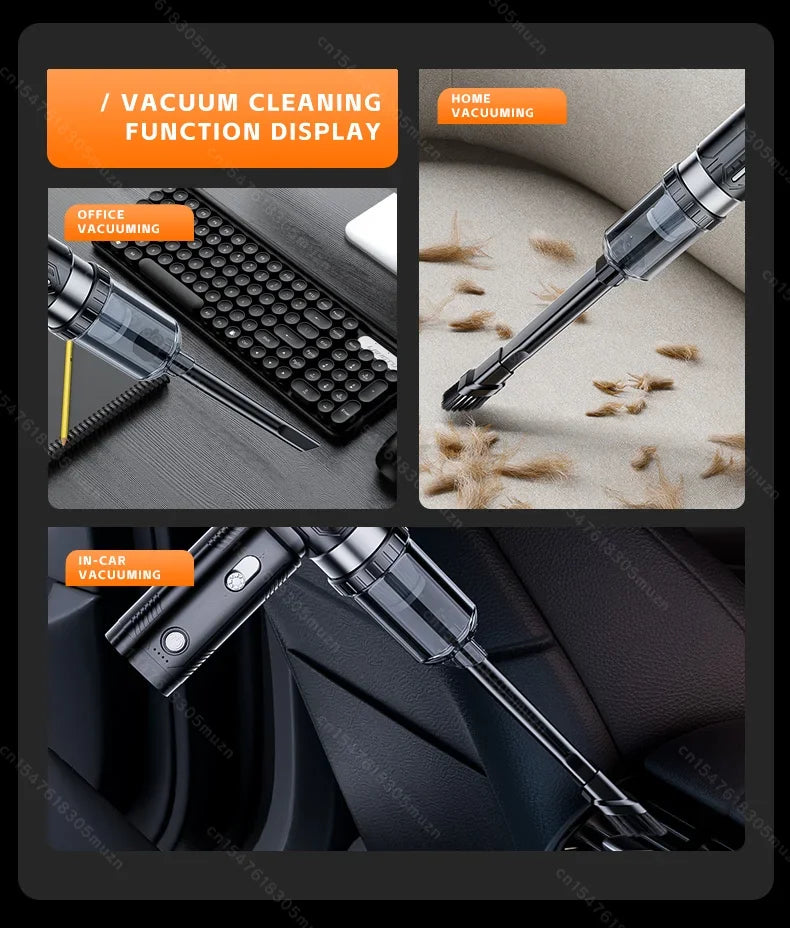 Wireless Turbo Air Blower & Handheld Vacuum Cleaner – Portable Brushless Mini Jet Fan for Car, Home & Electronics Cleaning