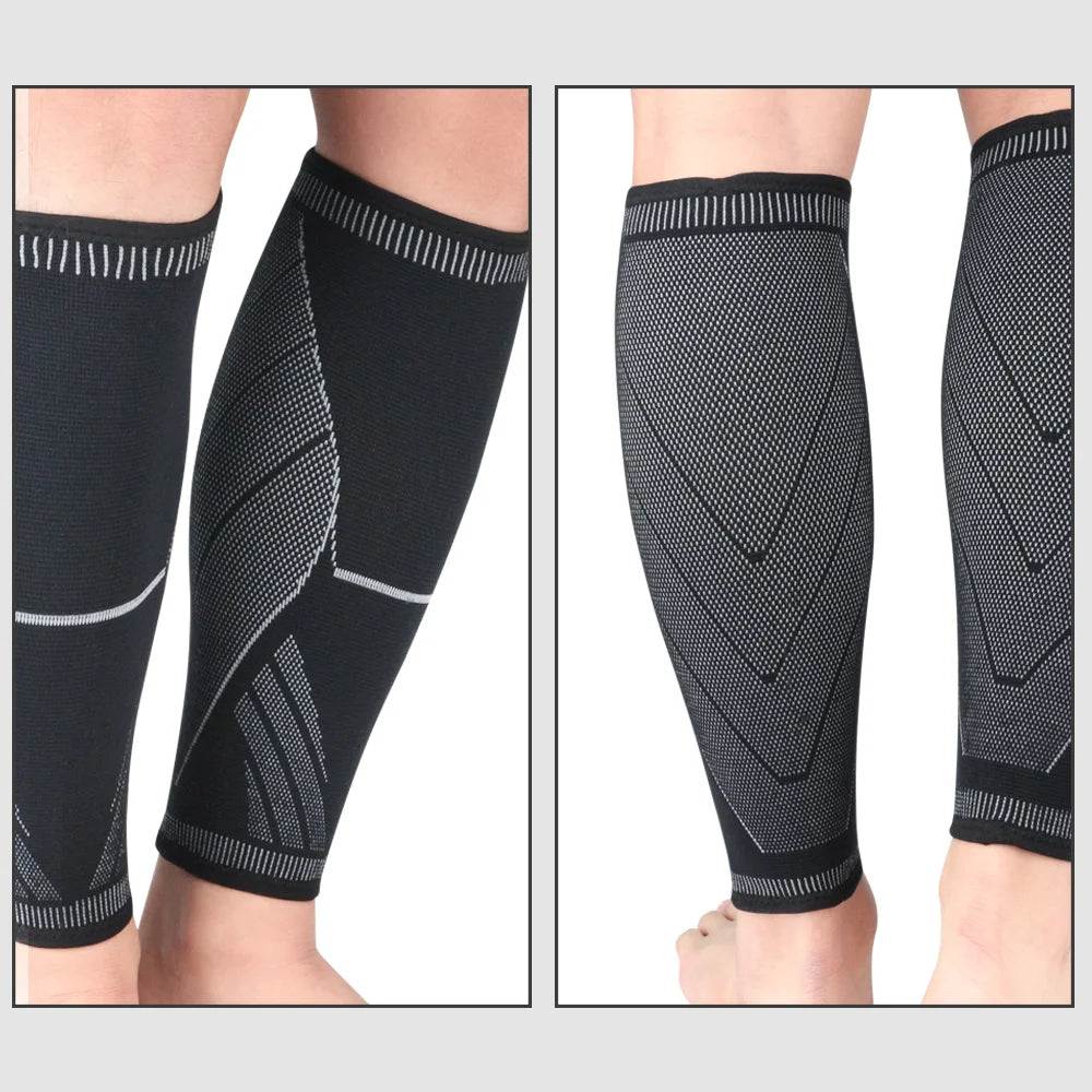 1pcs Running Athletics Compression Sleeves Leg Calf Shin Splints Elbow Knee Pads Protection Sports Safety Unisex