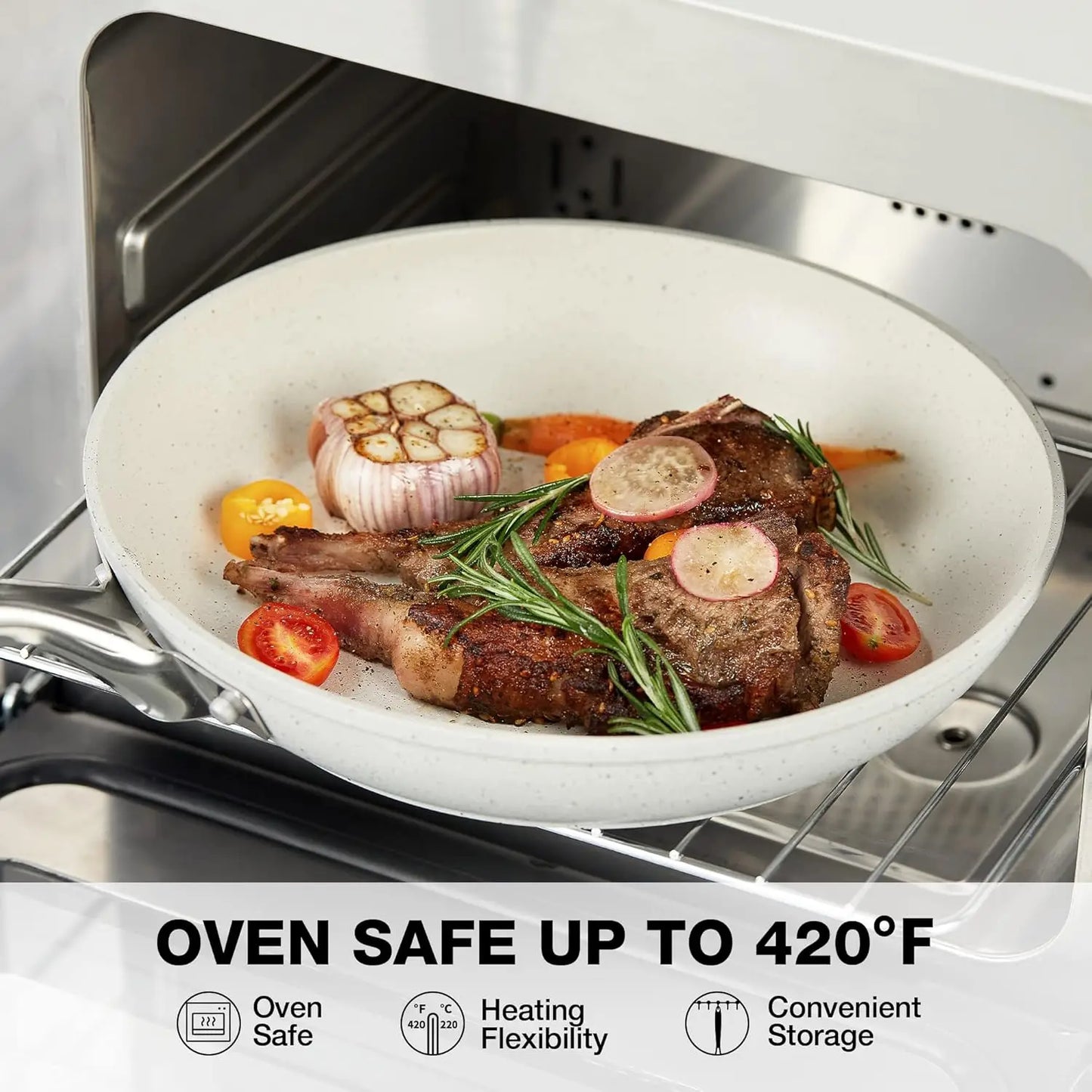 Frying Pan Wok Pan Non-Stick Pancake Pan 20cm with cover Household Induction Gas Stove Universal Pan Cooking Steak Pan
