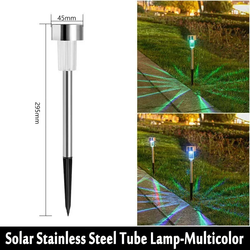 Solar Outdoor Lights Garden Lamp Solar Powered Waterproof Landscape Path Outdoor for Yard Backyard Lawn Patio Decorative