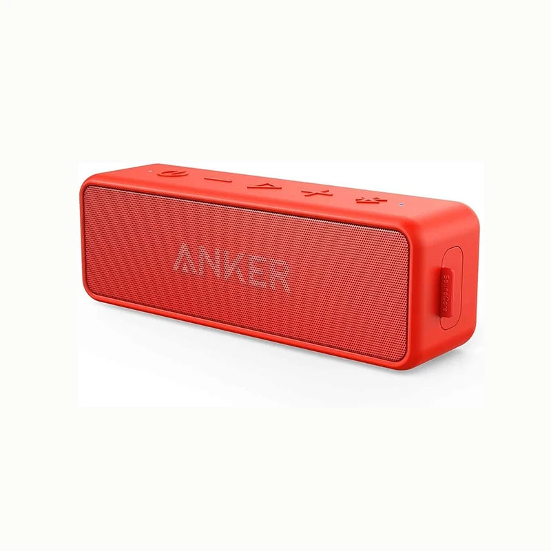 Anker Soundcore 2 draagbare draadloze Bluetooth-luidspreker, betere bas, 24 uur afspeeltijd, 20 meter Bluetooth-bereik, IPX7-waterbestendigheid