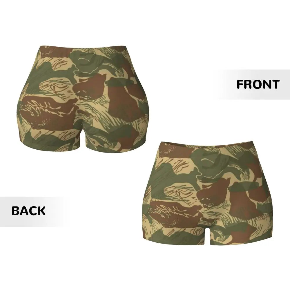 Custom Marpat Camo Workout Volleyball Biker Shorts for Women Woodland Camouflage Gym Yoga Shorts