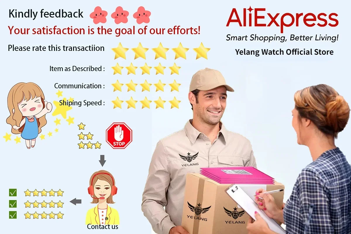 YELANG V1036 42mm Men's Quartz Watch Luminous Display Japan Movement 30ATM Waterproof Stainless Steel Band with Luminous Hands