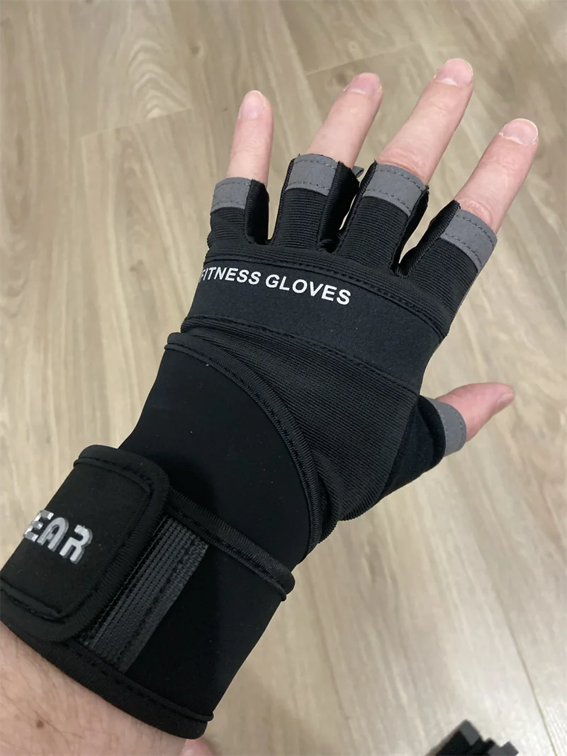 Anti-Slip Gym Gloves For Firm Grip on Bodybuilding And Weightlifting Equipment -  Suitable For Dumbbell Trainings, CrossFit Pull Ups & Workout Exercises