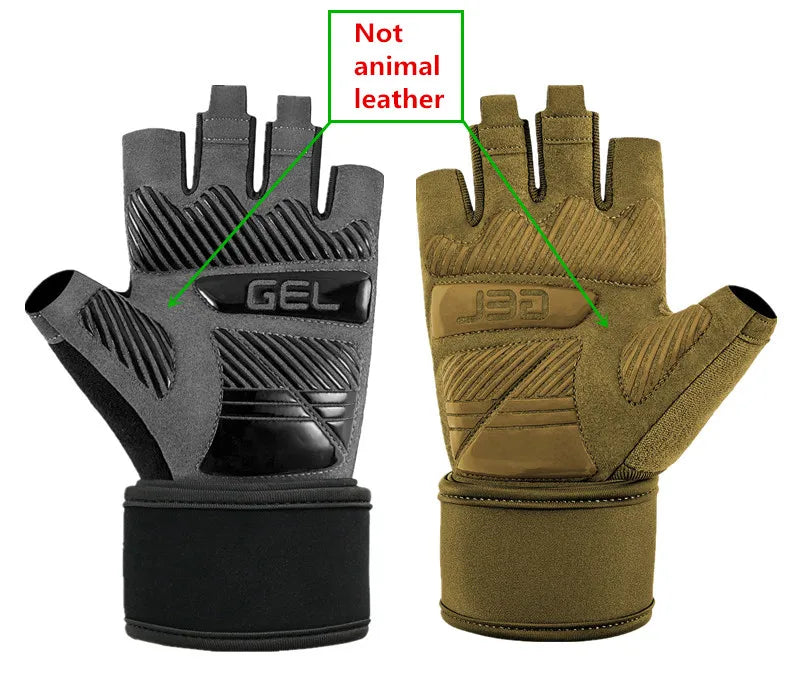 Anti-Slip Gym Gloves For Firm Grip on Bodybuilding And Weightlifting Equipment -  Suitable For Dumbbell Trainings, CrossFit Pull Ups & Workout Exercises