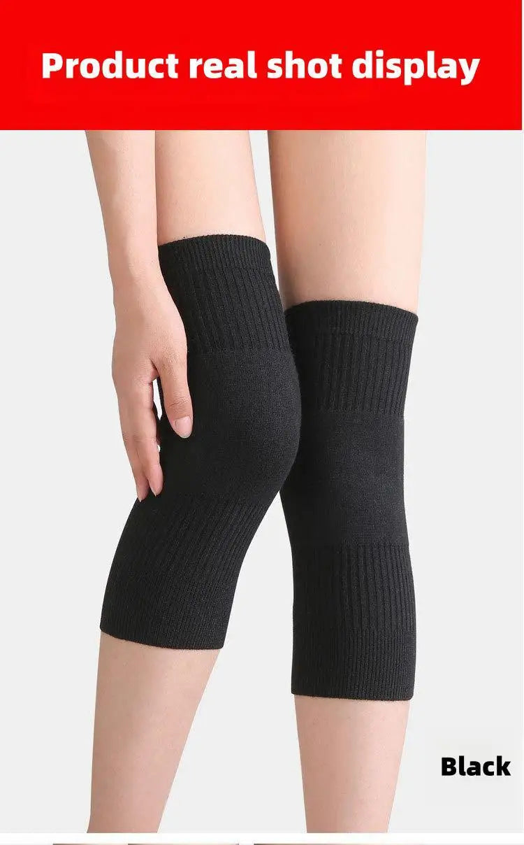 2PCS Unisex Winter Wool Knee Pads Support For Joint Pain, Tendonitis, And Arthritis - Suitable As Leg Sleeves For Arthritis Leg Warming in Advancing Age