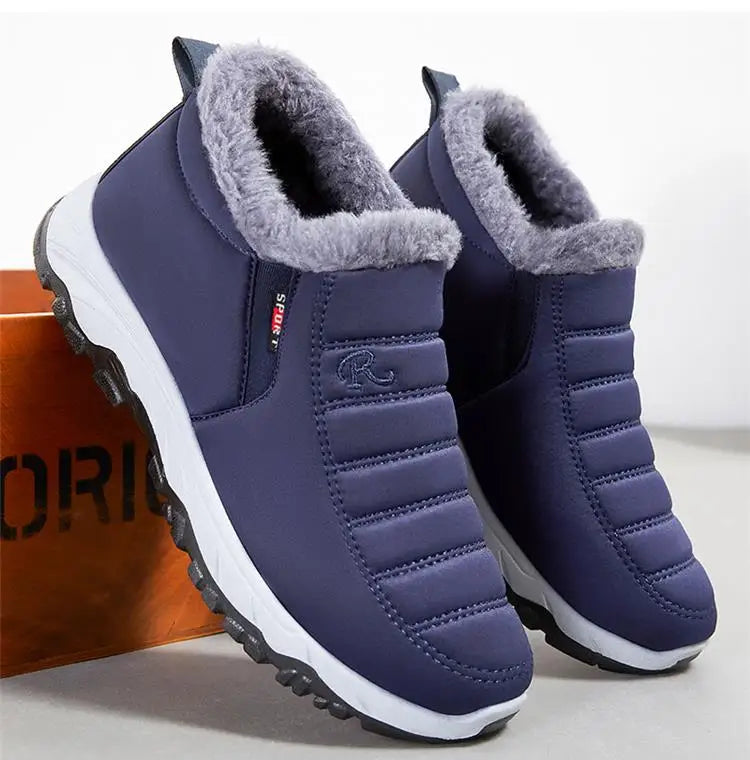 Women Boots Snow Platform Plush Women Shoes Slip On Boots For Unisex Shoes Fashion Ankle Boots Casual Punk Botas Mujer Winter