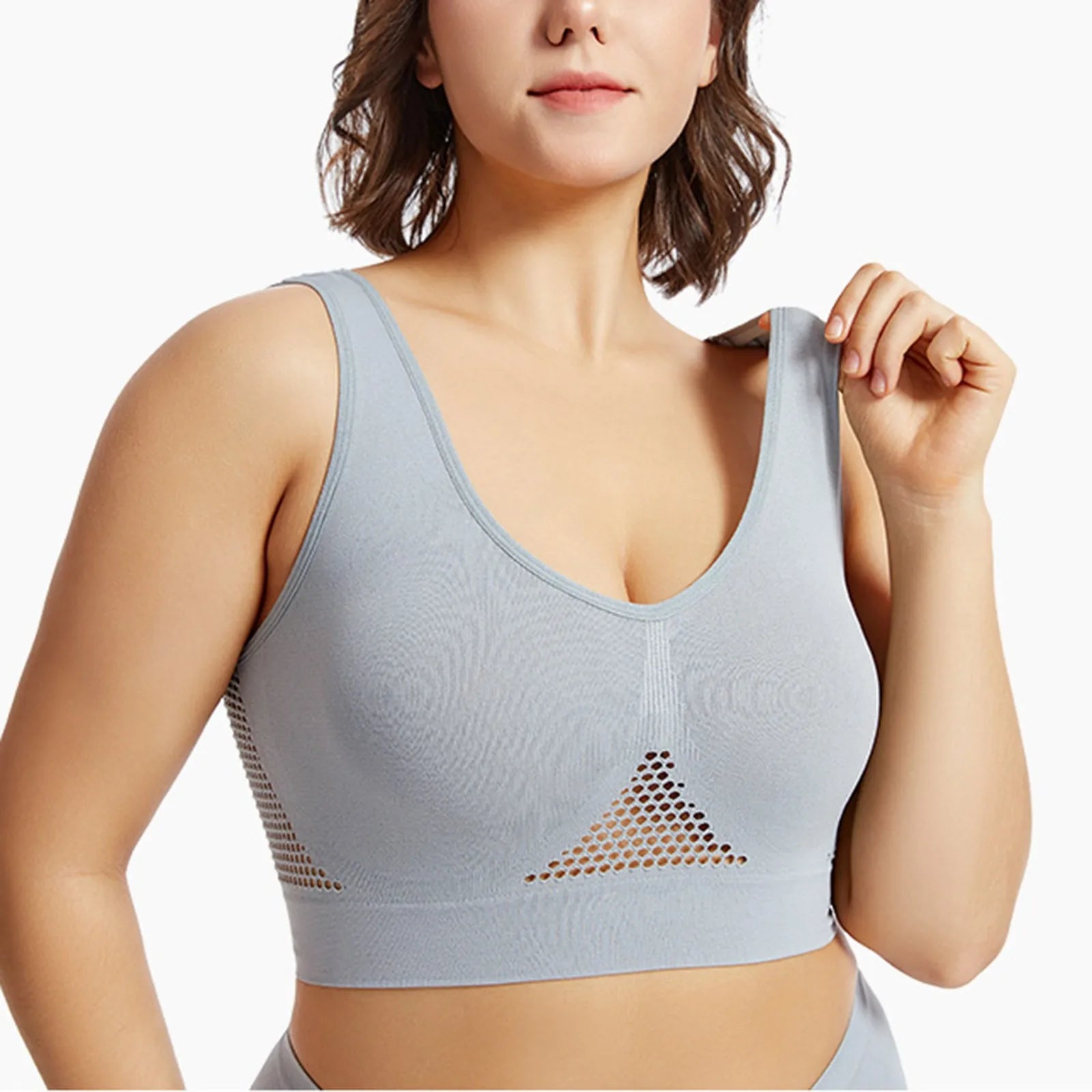 Women’s High Support Sports Bra – Shockproof Beauty Back Yoga & Running Fitness Vest with Soft Anti-Sagging Support